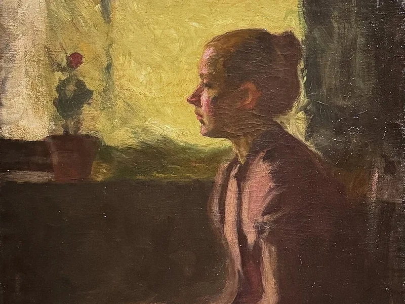 1861-Koszta József - Alla finestra